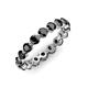 3 - Valerie 3.50 mm Black Diamond Eternity Band 