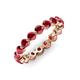 3 - Valerie 3.50 mm Ruby Eternity Band 