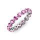 3 - Valerie 3.50 mm Pink Sapphire Eternity Band 
