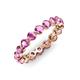 3 - Valerie 3.50 mm Pink Sapphire Eternity Band 