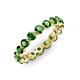 3 - Valerie 3.50 mm Green Garnet Eternity Band 