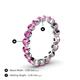 4 - Valerie 3.50 mm Pink Sapphire Eternity Band 