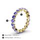 4 - Valerie 3.50 mm Tanzanite Eternity Band 
