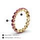 4 - Valerie 3.50 mm Pink Tourmaline Eternity Band 