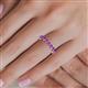 5 - Valerie 3.50 mm Amethyst Eternity Band 