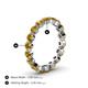 4 - Valerie 3.50 mm Citrine Eternity Band 