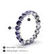 4 - Valerie 3.50 mm Iolite Eternity Band 