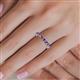 5 - Valerie 3.50 mm Iolite Eternity Band 