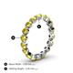 4 - Valerie 3.50 mm Yellow Sapphire Eternity Band 