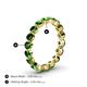 4 - Valerie 3.50 mm Green Garnet Eternity Band 
