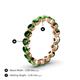4 - Valerie 3.50 mm Green Garnet Eternity Band 