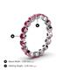 4 - Valerie 3.50 mm Pink Tourmaline Eternity Band 