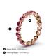 4 - Valerie 3.50 mm Pink Tourmaline Eternity Band 
