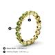 4 - Valerie 3.50 mm Peridot Eternity Band 