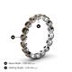 4 - Valerie 3.50 mm Smoky Quartz Eternity Band 