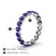4 - Valerie 3.50 mm Blue Sapphire Eternity Band 