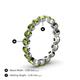 4 - Valerie 3.50 mm Peridot Eternity Band 