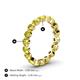 4 - Valerie 3.50 mm Yellow Diamond Eternity Band 