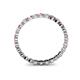 4 - Valerie 2.40 mm Pink Tourmaline and Diamond Eternity Band 
