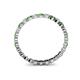 4 - Valerie 2.40 mm Green Garnet and Diamond Eternity Band 