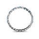 4 - Valerie 2.40 mm London Blue Topaz and Diamond Eternity Band 