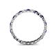 4 - Valerie 2.40 mm Blue Sapphire and Diamond Eternity Band 