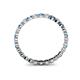 4 - Valerie 2.40 mm Blue Topaz and Diamond Eternity Band 