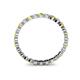 4 - Valerie 2.40 mm Yellow and White Diamond Eternity Band 