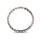 4 - Valerie 2.40 mm Citrine and Lab Grown Diamond Eternity Band 