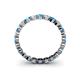 4 - Valerie 2.70 mm Blue Topaz and Diamond Eternity Band 