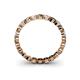 4 - Valerie 2.70 mm Smoky Quartz and Diamond Eternity Band 