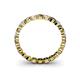4 - Valerie 2.70 mm Smoky Quartz and Lab Grown Diamond Eternity Band 