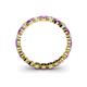 4 - Valerie 3.00 mm Amethyst and Diamond Eternity Band 