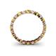 4 - Valerie 3.00 mm Yellow Sapphire and Diamond Eternity Band 