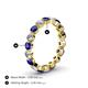4 - Valerie 3.50 mm Blue Sapphire and Diamond Eternity Band 