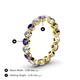 4 - Valerie 3.50 mm Iolite and Diamond Eternity Band 