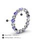 4 - Valerie 3.50 mm Tanzanite and Lab Grown Diamond Eternity Band 