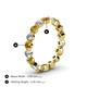 4 - Valerie 3.50 mm Citrine and Lab Grown Diamond Eternity Band 