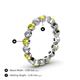4 - Valerie 3.50 mm Yellow Diamond and Lab Grown Diamond Eternity Band 