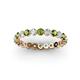 2 - Valerie 3.00 mm Peridot and Lab Grown Diamond Eternity Band 