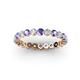 2 - Valerie 3.00 mm Tanzanite and Lab Grown Diamond Eternity Band 