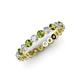 3 - Valerie 3.00 mm Peridot and Lab Grown Diamond Eternity Band 