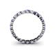4 - Valerie 3.00 mm Tanzanite and Forever Brilliant Moissanite Eternity Band 