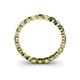 4 - Valerie 3.00 mm Green Garnet and Forever Brilliant Moissanite Eternity Band 