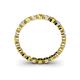 4 - Valerie 3.00 mm Yellow Sapphire and Forever One Moissanite Eternity Band 