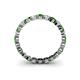 5 - Valerie 3.00 mm Green Garnet and Lab Grown Diamond Eternity Band 