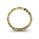 4 - Valerie 3.00 mm Peridot and Lab Grown Diamond Eternity Band 