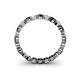 4 - Valerie 3.00 mm Black Diamond and White Lab Grown Diamond Eternity Band 