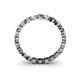 4 - Valerie 3.00 mm Smoky Quartz and Lab Grown Diamond Eternity Band 