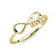 3 - Anesa Bold Infinity Love Minimalist Promise Ring 
